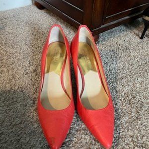 Poppy red Michael Kors pumps